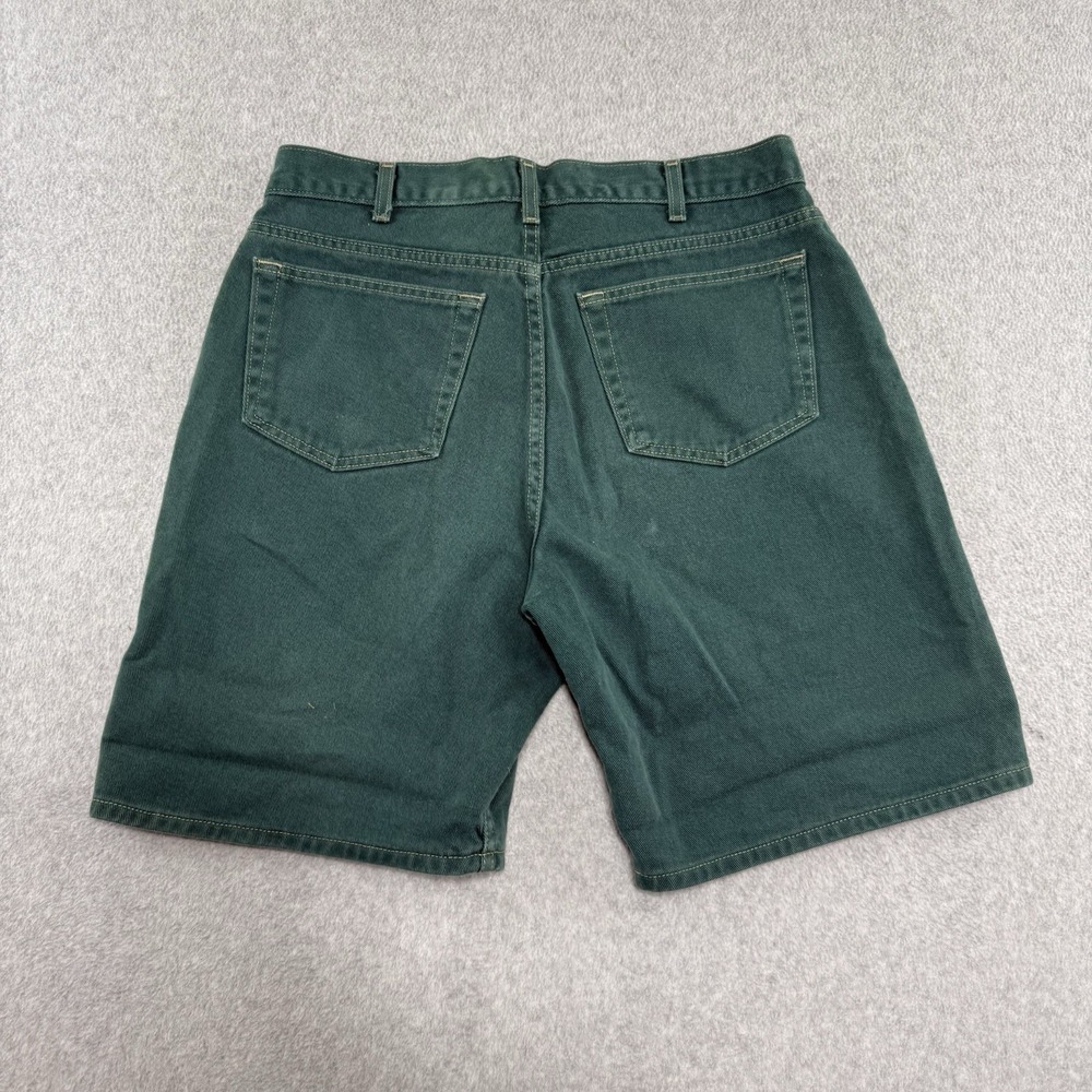 Baggy Arizona Green Jorts Long Denim Jean Shorts Vintage 90s Y2K 33" Loose Skate